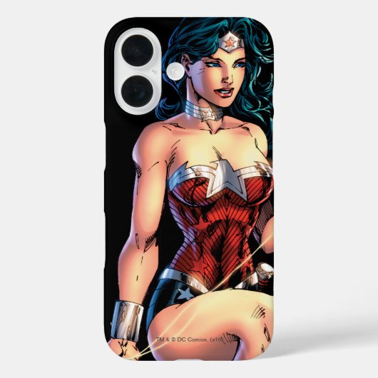 Wonder Woman Gripping Lasso Atop Rock Case-Mate iPhone Case (Achterkant)