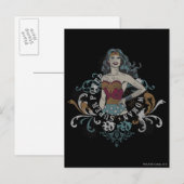 Wonder Woman Halftone Briefkaart (Voorkant / Achterkant)