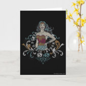 Wonder Woman Halftone Kaart (Gele Bloem)