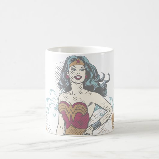 Wonder Woman Halftone Koffiemok (Center)