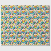 Wonder Woman Hands on Hips Cadeaupapier (Vlak)