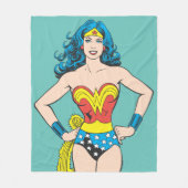 Wonder Woman Hands on Hips Fleece Deken (Voorkant)