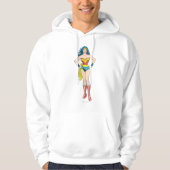 Wonder Woman Hands on Hips Hoodie (Voorkant)