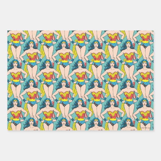 Wonder Woman Hands on Hips Inpakpapier Vel (Voorkant 2)