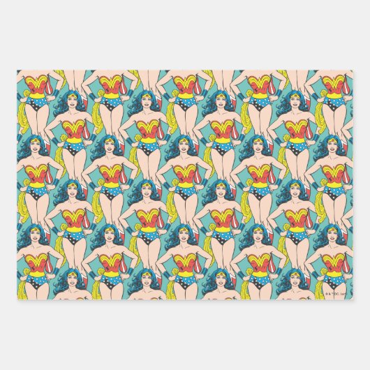 Wonder Woman Hands on Hips Inpakpapier Vel (Voorkant)