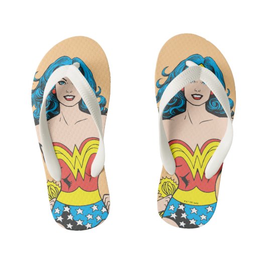 Wonder Woman Hands on Hips Kinder Teenslippers (Voetbed)