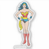 Wonder Woman Hands on Hips Sticker (Voorkant)