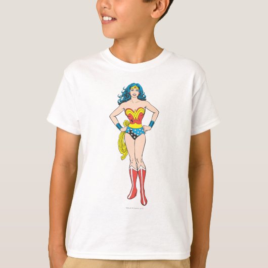 Wonder Woman Hands on Hips T-shirt (Voorkant)