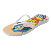 Wonder Woman Hands on Hips Teenslippers (Schuin)