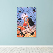 Wonder Woman Hoesje #1 Canvas Afdruk (Insitu (Houten vloer))