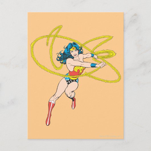 Wonder Woman Holds Lasso 1 Briefkaart (Voorkant)