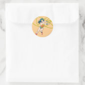 Wonder Woman Holds Lasso 1 Ronde Sticker (Tas)