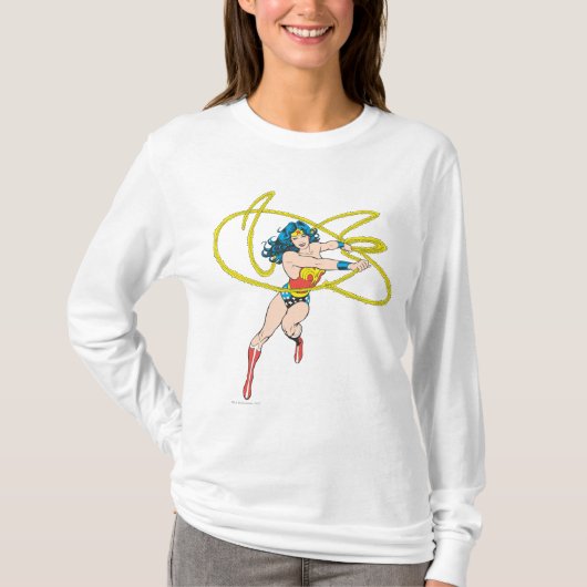 Wonder Woman Holds Lasso 1 T-shirt (Voorkant)