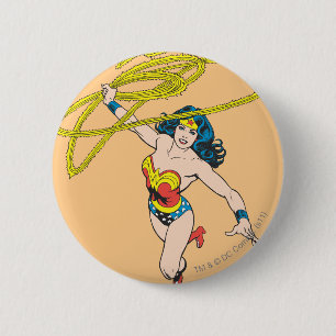 Wonder Woman Holds Lasso 2 Ronde Button 5,7 Cm