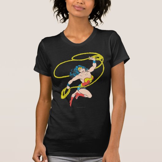 Wonder Woman Holds Lasso 3 T-shirt (Voorkant)