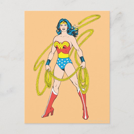 Wonder Woman Holds Lasso 5 Briefkaart (Voorkant)