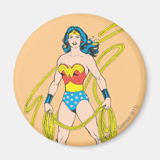 Wonder Woman Holds Lasso Magneet (Voorkant)