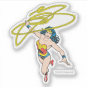Wonder Woman Holds Lasso Sticker (Voorkant)