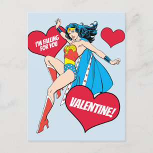 Wonder Woman   Ik val voor je Valentijn Feestdagenkaart