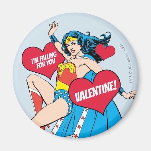 Wonder Woman | Ik val voor je Valentijn Magneet (Voorkant)