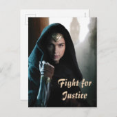 Wonder Woman in Cloak Briefkaart (Voorkant / Achterkant)