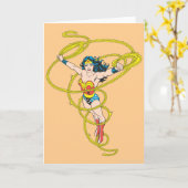 Wonder Woman in Lasso Kaart (Gele Bloem)