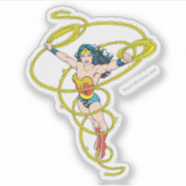 Wonder Woman in Lasso Sticker (Voorkant)