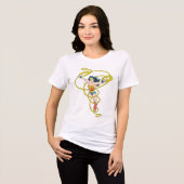 Wonder Woman in Lasso Tri-Blend Shirt (Voorkant volledig)