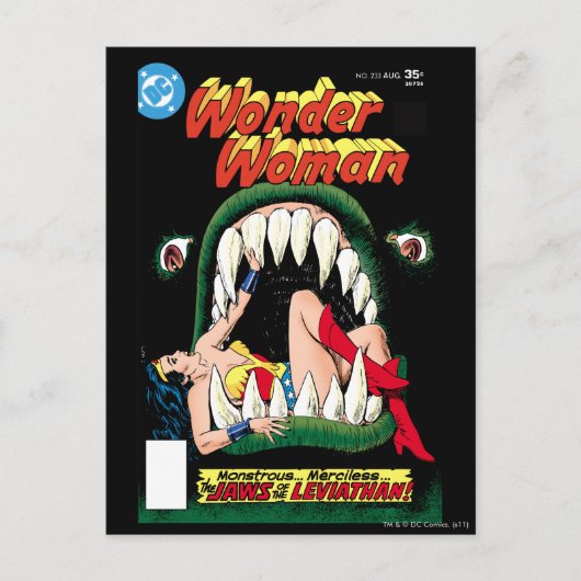 Wonder Woman Jaws Briefkaart (Voorkant)