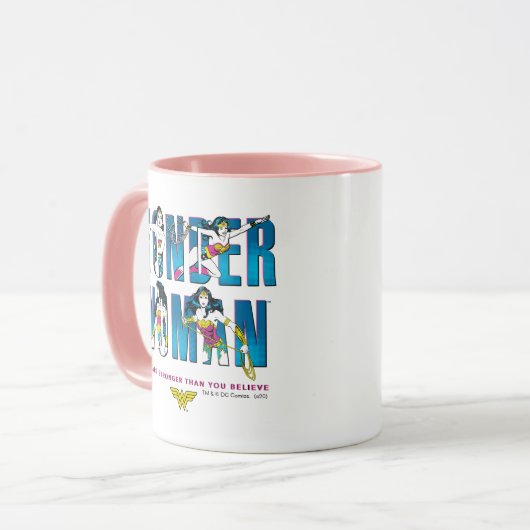 Wonder Woman: "Je bent sterker dan je gelooft" Mok (Voorkant links)