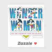 Wonder Woman: "Je bent sterker dan je gelooft" Sticker (Vel)