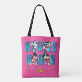 Wonder Woman: "Je bent sterker dan je gelooft" Tote Bag (Achterkant)