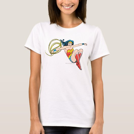 Wonder Woman Jumping T-shirt (Voorkant)