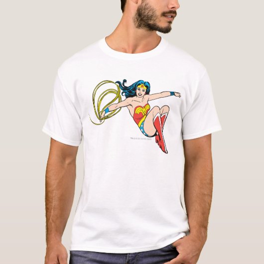 Wonder Woman Jumping T-shirt (Voorkant)