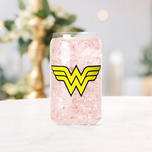 Wonder Woman | Klassieke Logo Blikvorm Glas (Insitu (Huwelijk))