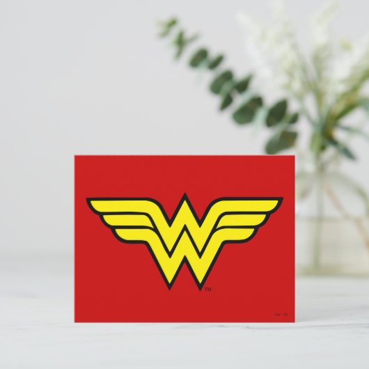 Wonder Woman | Klassieke Logo Briefkaart (Staand voorkant)