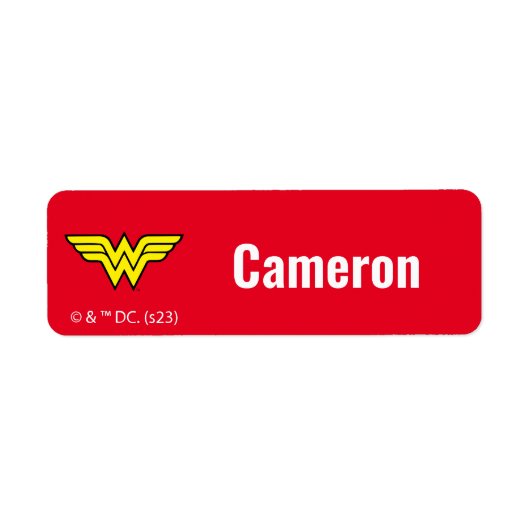 Wonder Woman | Klassieke Logo Etiket (Voorkant)
