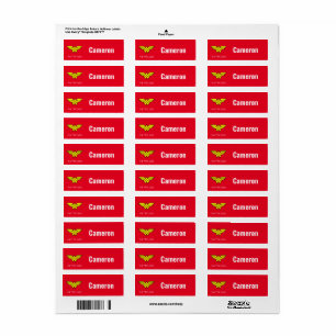 Wonder Woman   Klassieke Logo Etiket