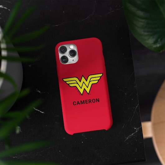 Wonder Woman | Klassieke Logo | Jouw naam Hoesje-M Case-Mate iPhone Case