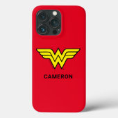 Wonder Woman | Klassieke Logo | Jouw naam Hoesje-M Case-Mate iPhone Case (Achterkant)