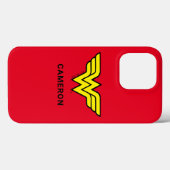Wonder Woman | Klassieke Logo | Jouw naam Hoesje-M Case-Mate iPhone Case (Achterkant (horizontaal))