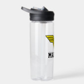 Wonder Woman | Klassieke Logo | Jouw namen toevoeg Waterfles (Rechts)