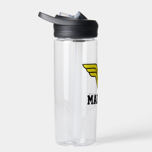 Wonder Woman | Klassieke Logo | Jouw namen toevoeg Waterfles (Rechts)