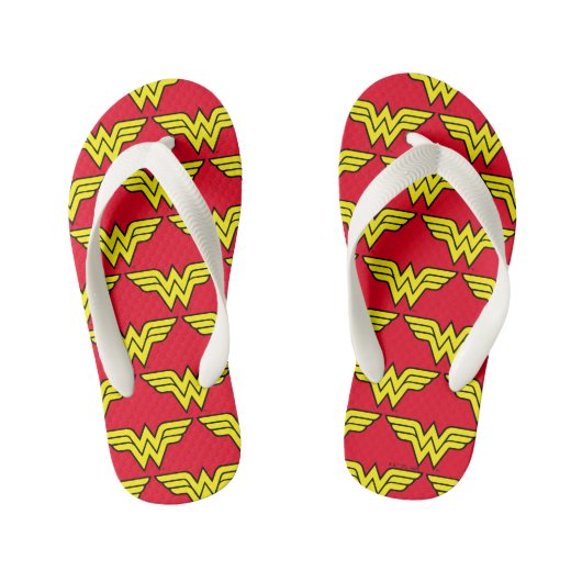 Wonder Woman | Klassieke Logo Kinder Teenslippers (Voetbed)
