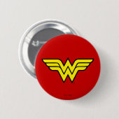 Wonder Woman | Klassieke Logo Ronde Button 5,7 Cm (Voorkant /achterkant)