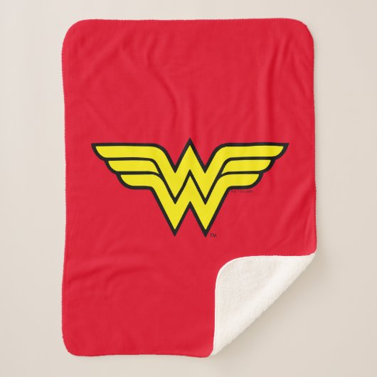 Wonder Woman | Klassieke Logo Sherpa Deken (Voorkant)