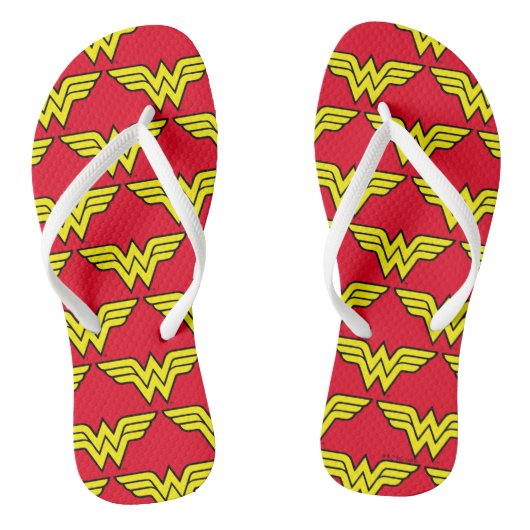 Wonder Woman | Klassieke Logo Teenslippers (Voetbed)