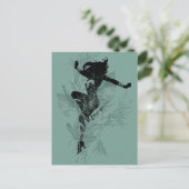 Wonder Woman Landing Foliage Graphic Briefkaart (Staand voorkant)