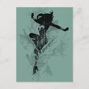 Wonder Woman Landing Foliage Graphic Briefkaart