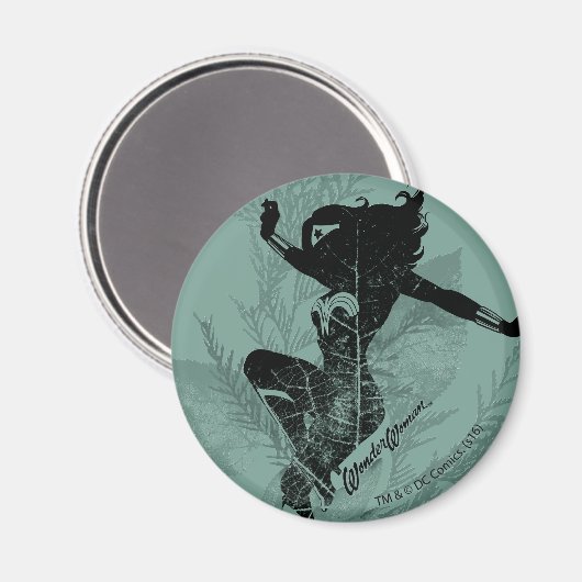 Wonder Woman Landing Foliage Graphic Magneet (Voorkant / Achterkant)
